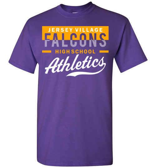 Jersey Village High School Falcons Purple Unisex T-shirt 48