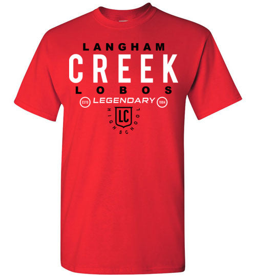 Langham Creek High School Lobos Red Unisex T-shirt 03