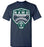 Cypress Ridge High School Rams Navy Unisex T-shirt 14