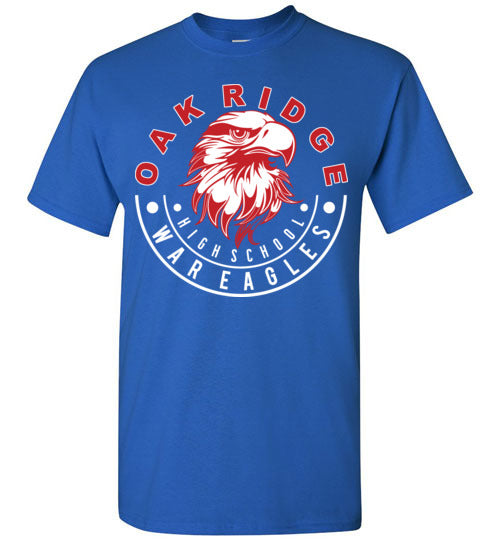 Oak Ridge High School War Eagles Royal Blue Unisex T-shirt 16