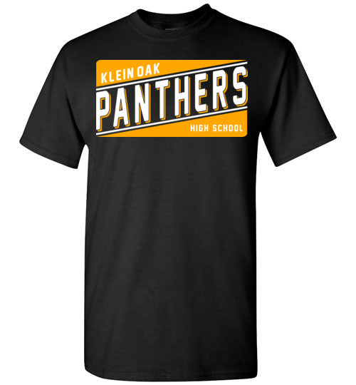 Klein Oak Panthers - Design 84 - Black Unisex T-shirt