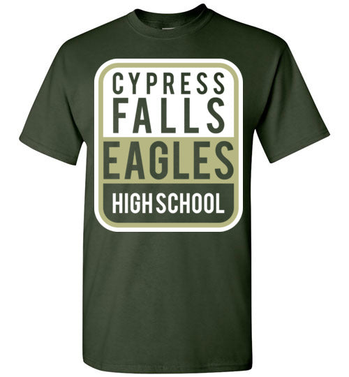 Cypress Falls High School Eagles Forest Green Unisex T-shirt 01