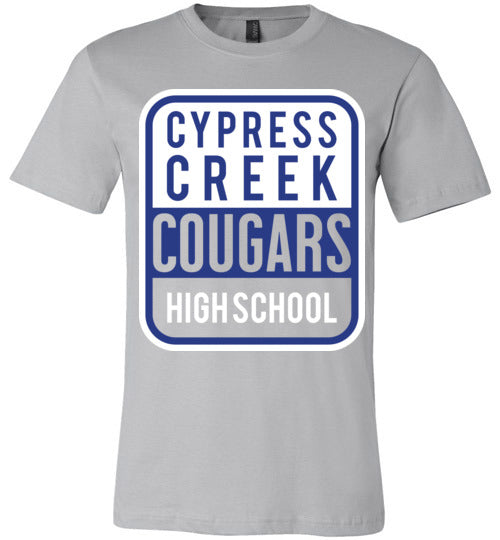 Cypress Creek Cougars Premium Silver T-shirt - Design 01