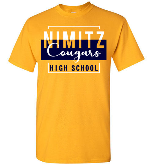 Nimitz High School Cougars Gold Unisex T-shirt 05