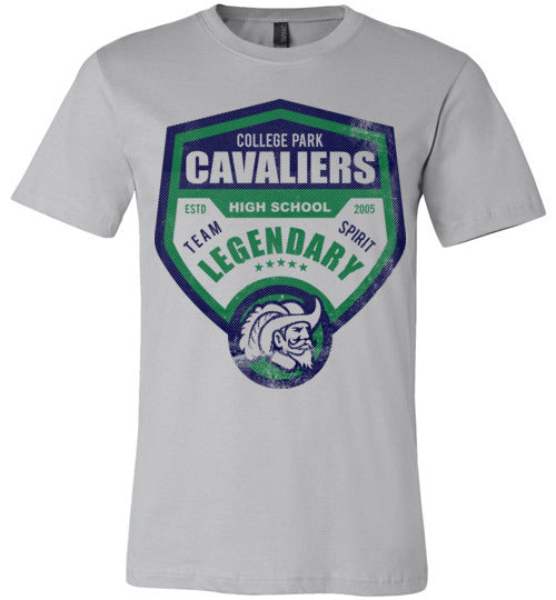 College Park Cavaliers Premium Silver T-shirt - Design 14