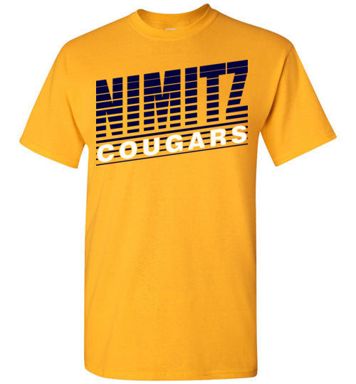 Nimitz High School Cougars Gold Unisex T-shirt 32