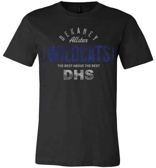 Dekaney Wildcats Premium Black T-shirt - Design 40