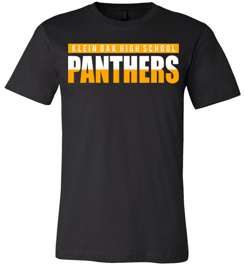 Klein Oak Panthers Premium Black T-shirt - Design 25