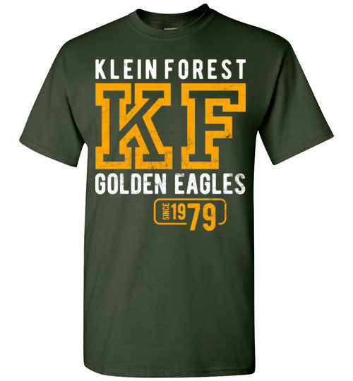 Klein Forest Golden Eagles Forest Green T-Shirt - Design 08