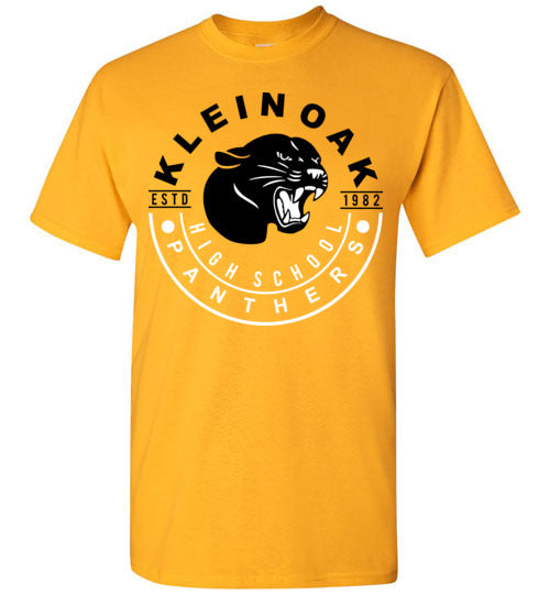 Klein Oak High School Panthers Gold Unisex T-shirt 19