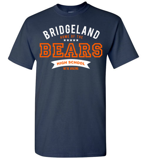 Bridgeland High School Bears Navy Unisex T-shirt 96