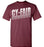 Cy-Fair High School Bobcats Maroon Unisex T-shirt 32