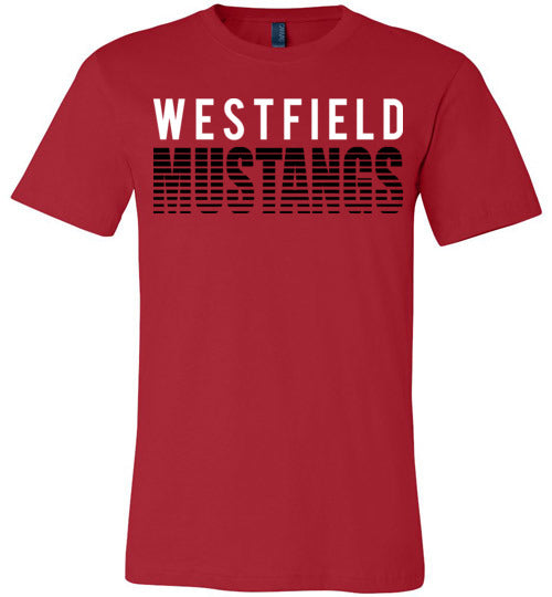 Westfield Mustangs Premium Red T-shirt - Design 24