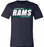 Cypress Ridge Rams Premium Navy T-shirt - Design 72