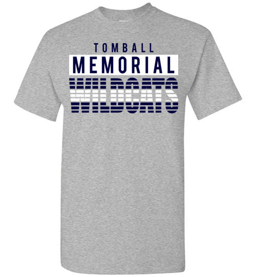 Tomball Memorial High School Wildcats Sports Grey Unisex T-shirt 35