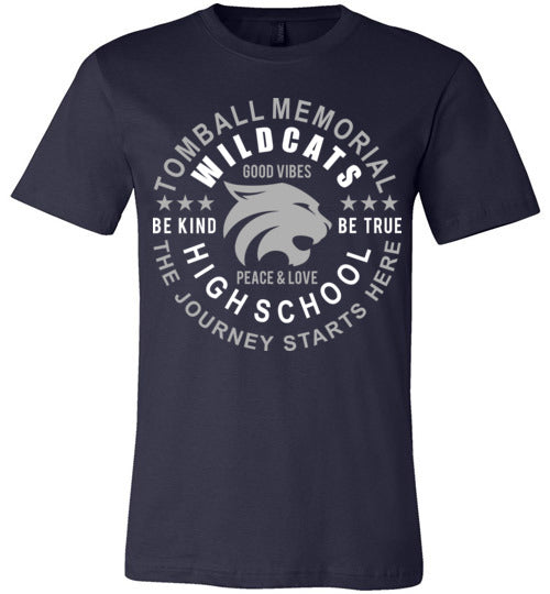 Tomball Memorial Wildcats Premium Navy T-shirt - Design 16