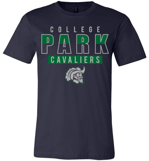 College Park Cavaliers Premium Navy T-shirt - Design 23