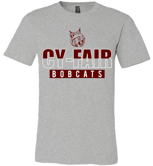 Cy-Fair Bobcats Premium Heather T-shirt - Design 23