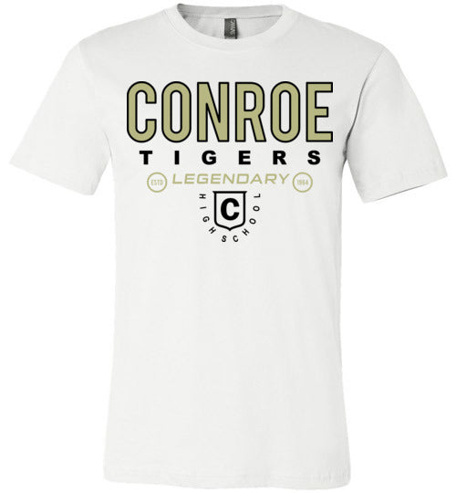 Conroe Tigers Premium White T-shirt - Design 03