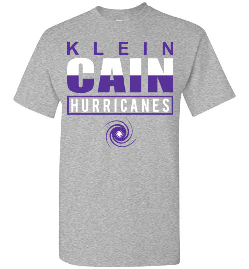 Klein Cain High School Hurricanes Sports Grey Unisex T-shirt 29