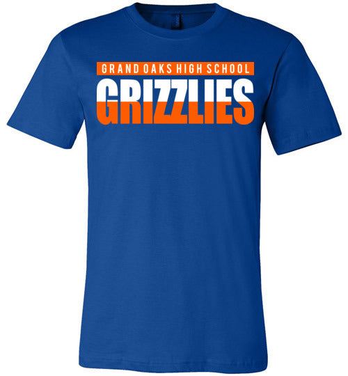 Grand Oaks Grizzlies Premium Royal T-shirt - Design 25