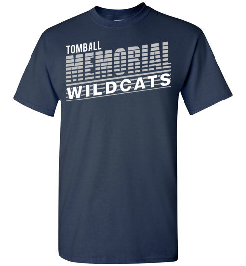 Tomball Memorial High School Wildcats Navy Unisex T-shirt 32