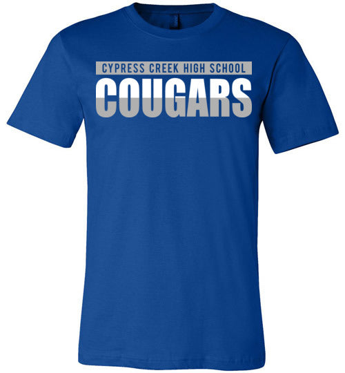 Cypress Creek Cougars Premium Royal T-shirt - Design 25