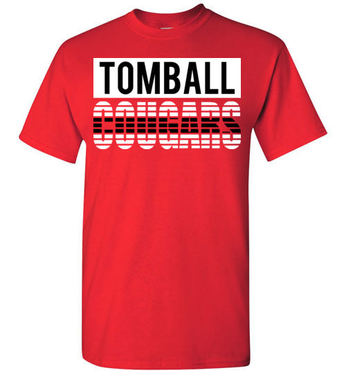 Tomball High School Cougars Red Unisex T-shirt 35