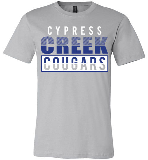 Cypress Creek Cougars Premium Silver T-shirt - Design 31