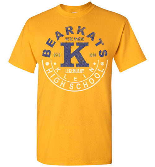 Klein High School Bearkats Gold Unisex T-shirt 19