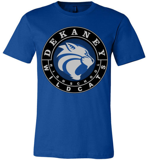 Dekaney Wildcats Premium Royal Blue T-shirt - Design 02