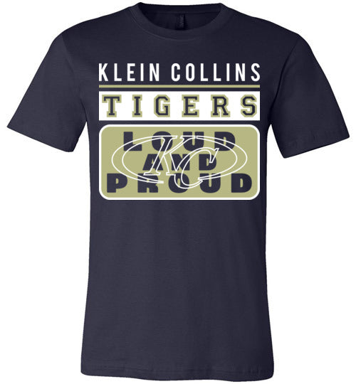 Klein Collins Tigers Premium Navy T-shirt - Design 86