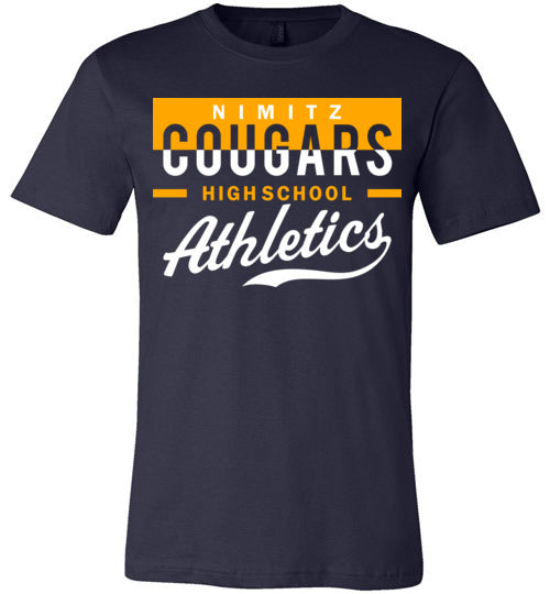 Nimitz Cougars Premium Navy T-shirt - Design 48