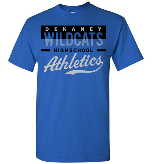 Dekaney High School Wildcats Royal Blue Unisex T-shirt 48