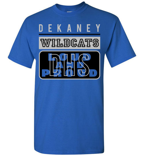 Dekaney High School Wildcats Royal Blue Unisex T-shirt 86
