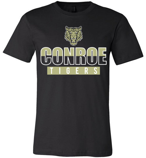 Conroe Tigers Premium Black T-shirt - Design 23