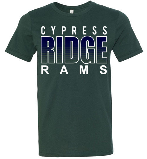 Cypress Ridge Rams Premium Forest Green T-shirt - Design 24