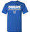 Cypress Creek High School Cougars Royal Blue Unisex T-shirt 49