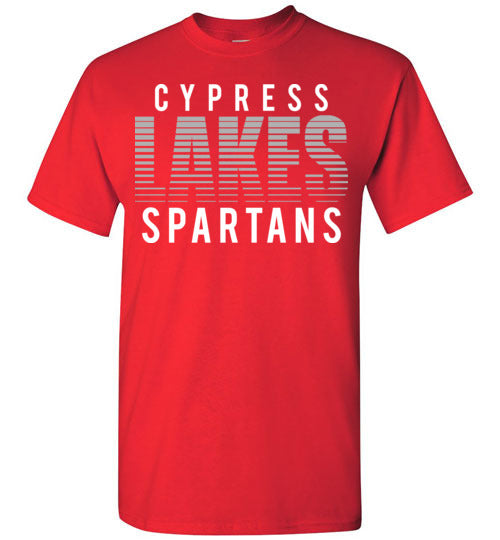 Cypress Lakes High School Spartans Red Unisex T-shirt 24