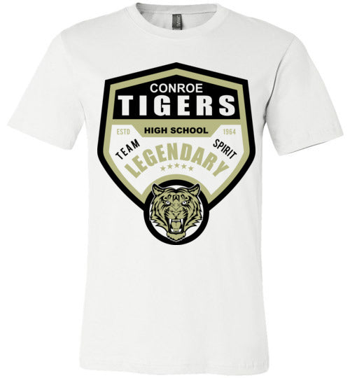 Conroe Tigers Premium White T-shirt - Design 14