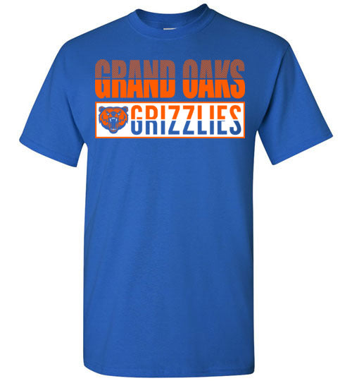 Grand Oaks High School Grizzlies Royal Blue Unisex T-shirt 31