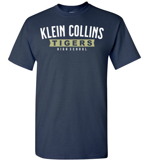 Klein Collins High School Tigers Navy Unisex T-shirt 21