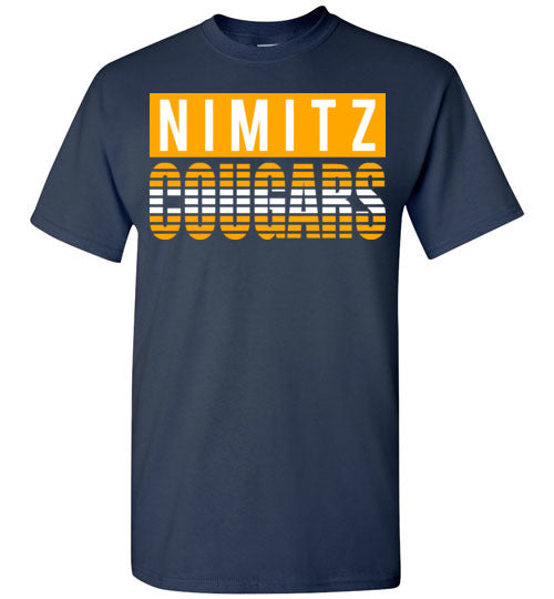 Nimitz High School Cougars Navy Unisex T-shirt 35