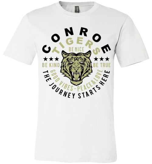 Conroe Tigers Premium White T-shirt - Design 16