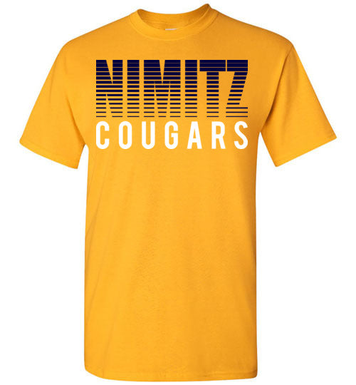 Nimitz High School Cougars Gold Unisex T-shirt 24