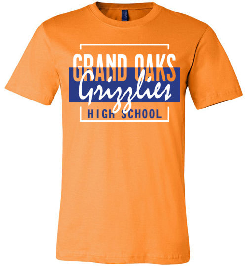 Grand Oaks Grizzlies Premium Orange T-shirt - Design 05