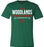 The Woodlands Highlanders Premium Evergreen T-shirt - Design 03
