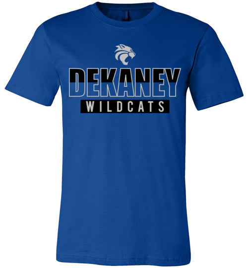 Dekaney Wildcats Premium Royal Blue T-shirt - Design 23