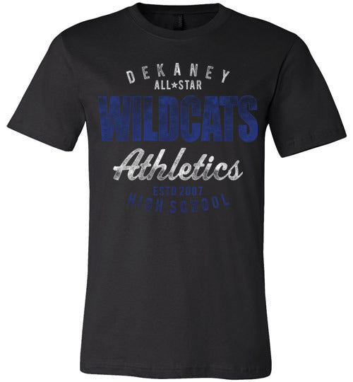 Dekaney Wildcats Premium Black T-shirt - Design 34