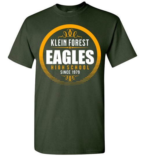 Klein Forest High School Golden Eagles Forest Green Unisex T-shirt 38